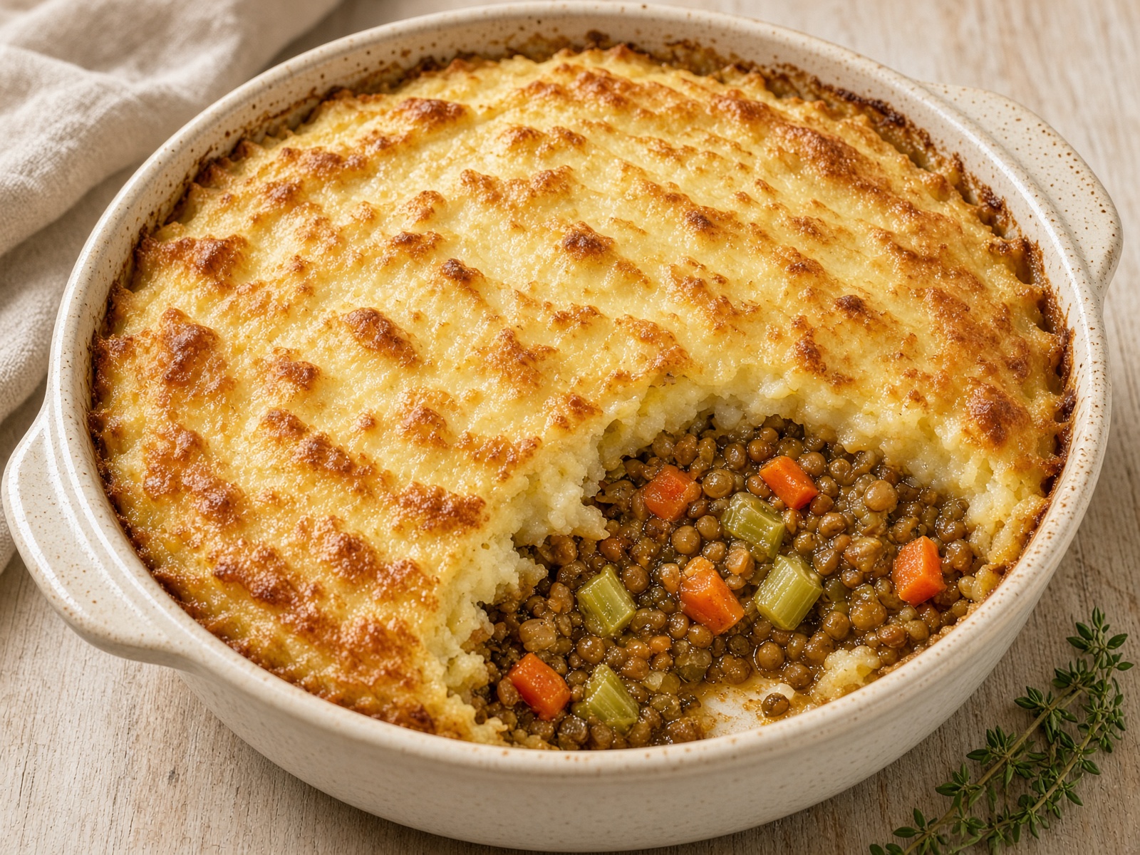 Lentil and Vegetable Shepherd’s Pie